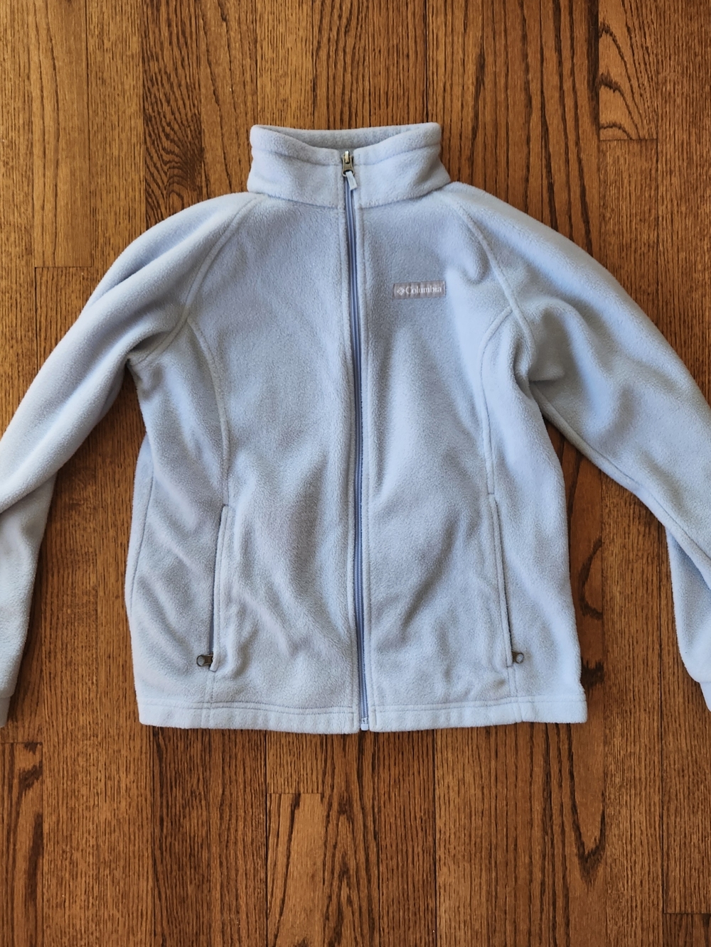 Columbia Light Blue Fleece Jacket - Columbia Sportswear